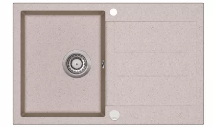 Granitový dřez Aquasanita Tesa 780.0E Beige