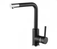 Dřezová baterie Aquasanita Helika Forte 5553 Black metallic