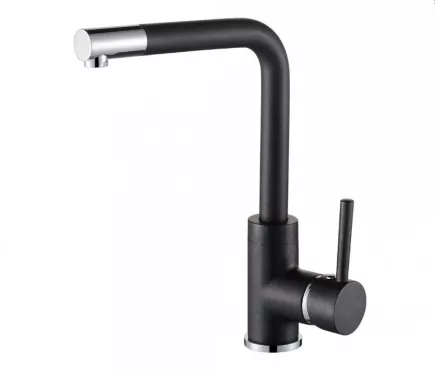 Dřezová baterie Aquasanita Helika Forte 5553 Black metallic