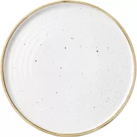 CHURCHILL Stonecast Barley White talerz płaski, z podwyższonym brzegiem, ø: 275 mm