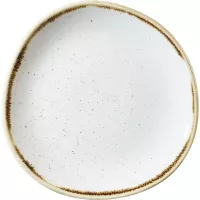 Talerz płaski CHURCHILL Stonecast Barley White, organiczny, ø: 210 mm