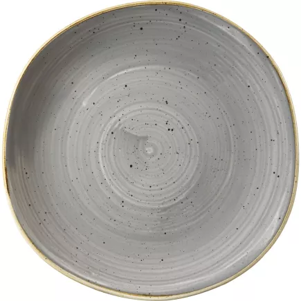 CHURCHILL Stonecast Peppercorn Grey talerz płaski, organiczny, ø: 264 mm