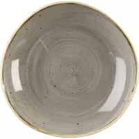 CHURCHILL Stonecast Peppercorn Grey talerz głęboki, organiczny, średnica: 253 mm