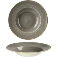 CHURCHILL Stonecast Peppercorn Grey talerz głęboki, z rantem, ø: 240 mm