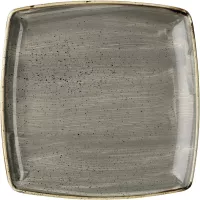 CHURCHILL Stonecast Peppercorn Grey talíř plochý, čtvercový, délka: 268 mm
