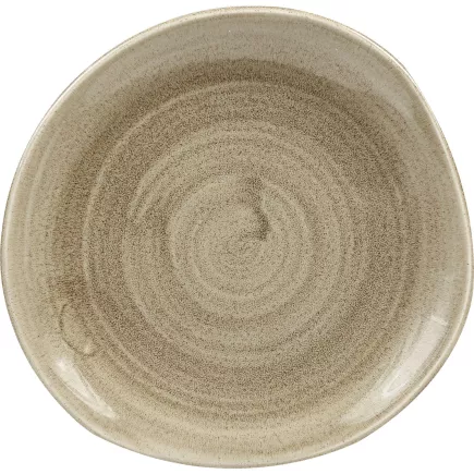 CHURCHILL Stonecast Antique Taupe talerz płaski, organiczny, ø: 186 mm