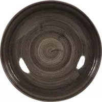 CHURCHILL Stonecast Iron Black talerz płaski, coup, ø: 217 mm