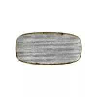 CHURCHILL Homespun Stone Grey mělký talíř, délka: 350 mm
