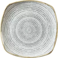 CHURCHILL Homespun Stone Grey talerz płaski, kwadratowy, długość: 215 mm