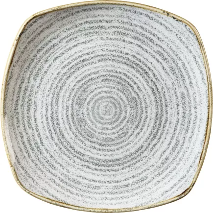 CHURCHILL Homespun Stone Grey talerz płaski, kwadratowy, długość: 215 mm