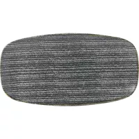 CHURCHILL Homespun Charcoal Black mělký talíř, délka: 298 mm