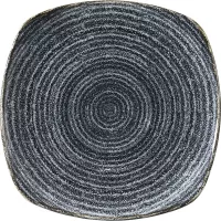 Talerz płaski, kwadratowy „Homespun” „Charcoal Black”, długość: 255 mm.
