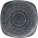 Talerz płaski, kwadratowy „Homespun” „Charcoal Black”, długość: 255 mm.