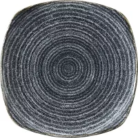 CHURCHILL Homespun Charcoal Black talerz płaski, kwadratowy, długość: 215 mm