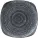 CHURCHILL Homespun Charcoal Black talerz płaski, kwadratowy, długość: 215 mm
