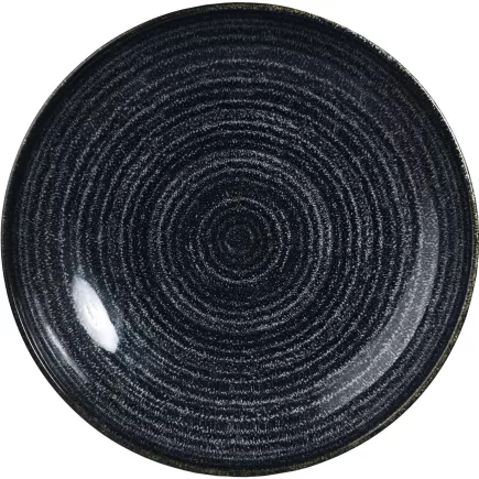 Talerz głęboki "Churchill" "Homespun" "Charcoal Black", średnica: 182 mm