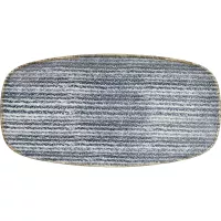 CHURCHILL Homespun Slate Blue mělký talíř, délka: 298 mm
