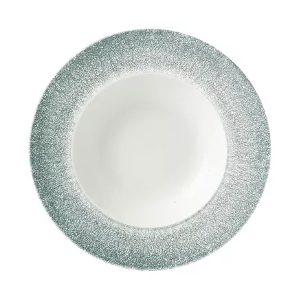 TALERZ GŁĘBOKI CHURCHILL „Raku“ „Topaz Blue“, Ø: 240 mm