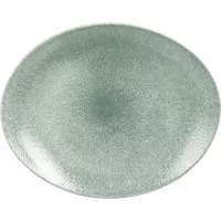 CHURCHILL Raku Topaz Blue talíř mělký, oválný, délka: 270 mm
