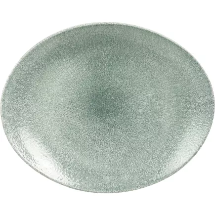 CHURCHILL Raku Topaz Blue talíř mělký, oválný, délka: 270 mm