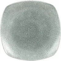 CHURCHILL Raku Topaz Blue Talerz płaski, kwadratowy, długość: 252 mm