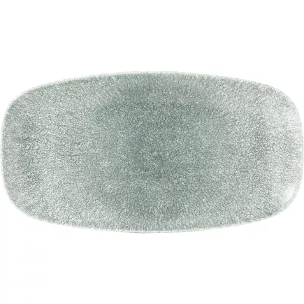 CHURCHILL Raku Topaz Blue talerz płaski, prostokątny, długość: 355 mm