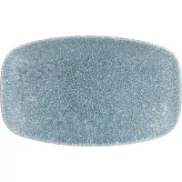 Talerz płaski Churchill „Raku” „Topaz Blue”, prostokątny, długość: 200 mm
