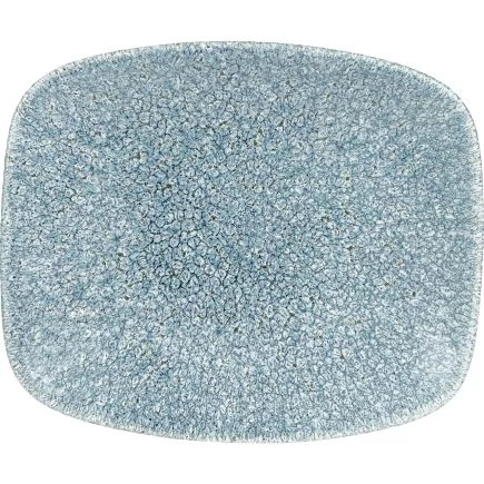 CHURCHILL Raku Topaz Blue talerz płaski, prostokątny, długość: 154 mm