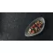 CHURCHILL Raku Quartz Black mělký talíř, Ø: 217 mm