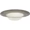 CHURCHILL Raku Quartz Black talerz głęboki, z brzegiem, ø: 240 mm