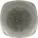 CHURCHILL Raku Quartz Black talerz płaski, kwadratowy, długość: 252 mm