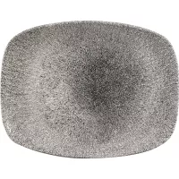 CHURCHILL Raku Quartz Black talerz płaski, prostokątny, długość: 269 mm