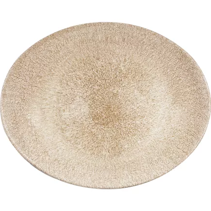 CHURCHILL Raku Granátová oranžová talíř mělký, oválný, délka: 317 mm