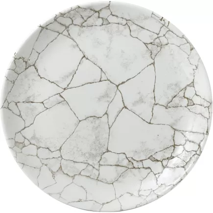 CHURCHILL Kintsugi Agate Grey talerz płaski, coup, ø: 217 mm