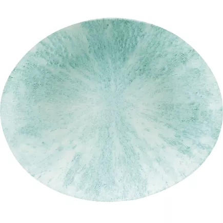 CHURCHILL Stone Aquamarine Talíř plochý, oválný, coup, D: 270 mm