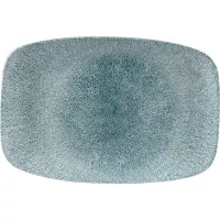CHURCHILL Raku Jade green Talíř mělký, obdélníkový, délka: 300 mm