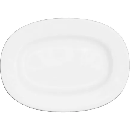CHURCHILL Alchemy White Talerz płaski, owalny, brzeg, długość: 280 mm
