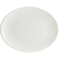 BONNA "Iris" mělký talíř, oválný, délka: 310 mm, bílý