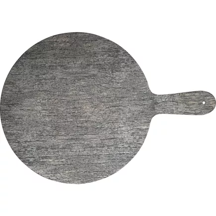 CHURCHILL Buffet Melaminowe Taca z uchwytem, ø: 320 mm, wygląd drewna