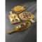 CHURCHILL Alchemy Buffet deska drewniana owalna, z uchwytem, długość: 530 mm