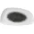 CHURCHILL Raku Quartz Black Mělký talíř, geo, délka: 350 mm, šířka: 185 mm