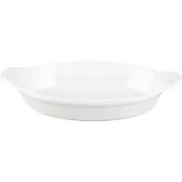 CHURCHILL Cookware Naczynie serwisowe owalne z uchwytem, pojemność: 0,78 litra, białe