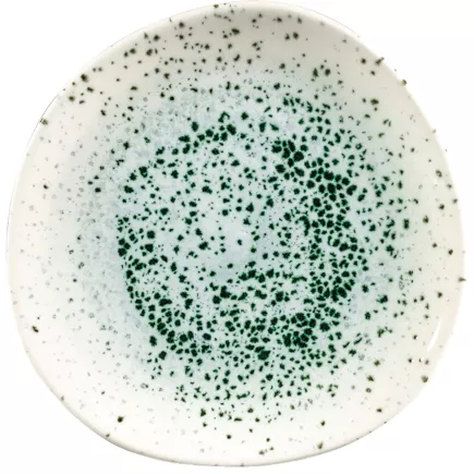 CHURCHILL Mineral Zielony Talerz płaski, organiczny, ø: 210 mm