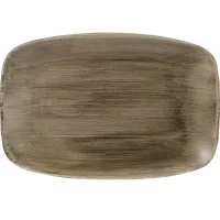 CHURCHILL Stonecast Antique Taupe talíř mělký, obdélníkový, délka: 300 mm