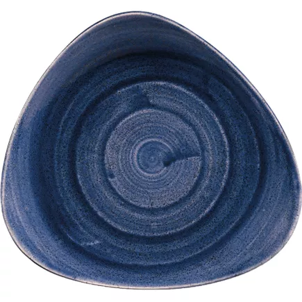 CHURCHILL Stonecast Cobalt Blue Talerz płaski, trójkątny, ø: 229 mm