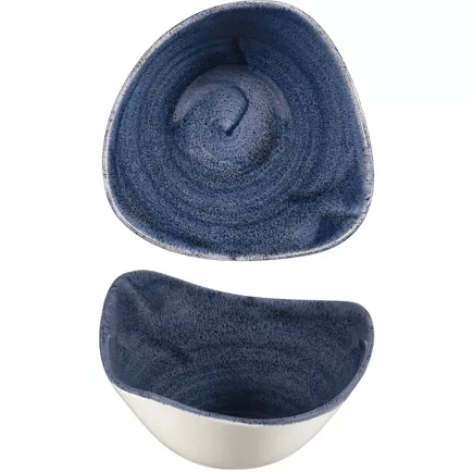 CHURCHILL Stonecast Cobalt Blue talerz głęboki, trójkątny, Ø: 153 mm
