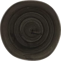 CHURCHILL Stonecast Iron Black talerz płaski, organiczny, ø: 210 mm