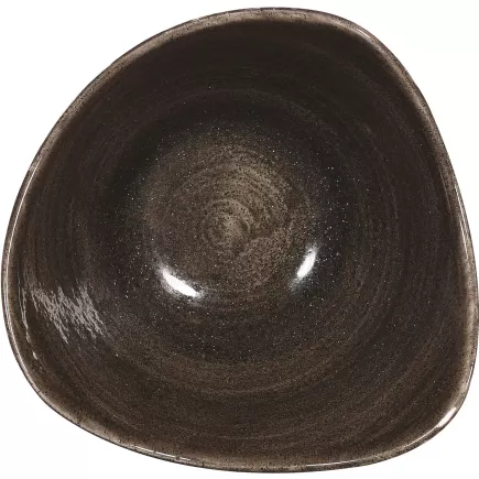 CHURCHILL Stonecast Iron Black talerz głęboki, trójkątny, ø: 185 mm