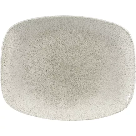 CHURCHILL Raku Agate grey Talíř mělký, obdélníkový, délka: 261 mm