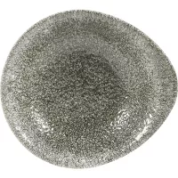 CHURCHILL Raku Quartz Black talerz głęboki, coup, długość: 160 mm, szerokość: 145 mm